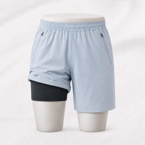 50% Merino 50% Polyester Inner Two Layer Merino Wool Lined Shorts