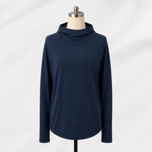 97% Merino Wool 3% Spandex 17.5Mic 180gsm Men's Mesh Hoodie