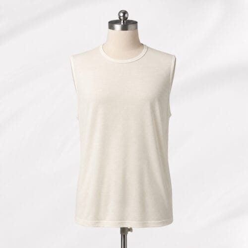 50% / 75% Merino Wool Sleeveless Vest Top
