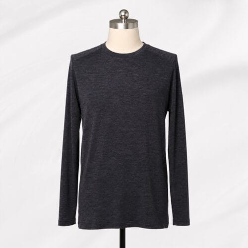 86% Merino Wool Nylon Blend Base Layer Long Sleeve T-Shirt