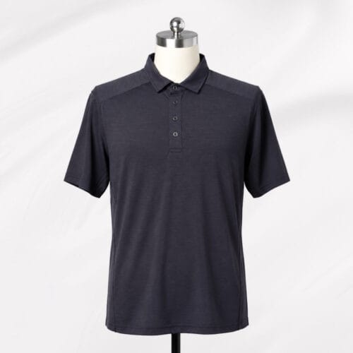 86% Merino Wool Nylon Blend 150gsm Jersey Polo Shirt