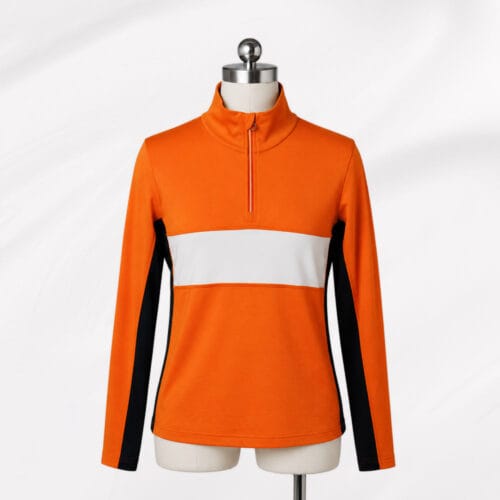 96% Wool 240gsm Pique Outdoor Top Merino Wool Quarter Zip Shirt